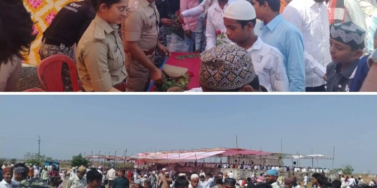 नळदुर्ग शहरात ‘ईद-उल-अजहा’ उत्साहात साजरी; पोलीस प्रशासनाकडून मुस्लीम बांधवांना शुभेच्छा!