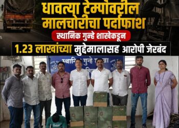 महामार्गावरील धावत्या टेम्पोवरील मालचोरीचा पर्दाफाश स्थानिक गुन्हे शाखेकडून आरोपी जेरबंद