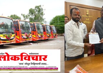 शिवसेना नेते अमोल जाधव यांच्या सातत्यपूर्ण पाठपुराव्याला यश तुळजापूर आगाराला मिळाल्या पाच नवीन एसटी बस