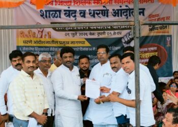 शिक्षकांच्या न्याय्य मागण्यांसाठी राष्ट्रवादी काँग्रेस चा जाहीर पाठिंबा – जिल्हाध्यक्ष डॉ. प्रतापसिंह पाटील