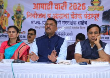 आषाढी यात्रेसाठी एसटीची भव्य तयारी! ५,५०० विशेष बसेस धावणार; ४० भाविकांचे ग्रुप बुकिंग असल्यास गावातून थेट पंढरपूर – परिवहन मंत्री प्रताप सरनाईक