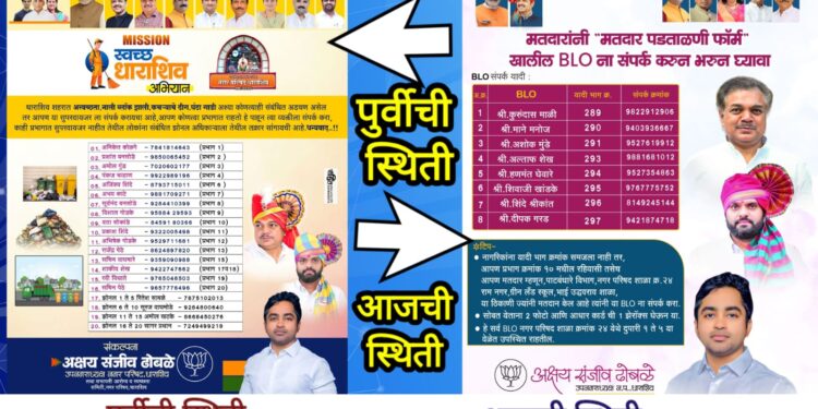न.प.उपाध्यक्ष अक्षय ढोबळेंनी नगराध्यक्षांसह शहराध्यक्षांना डावलले? पोस्टरमधून तिघांचे फोटो गायब चर्चांना उधाण!