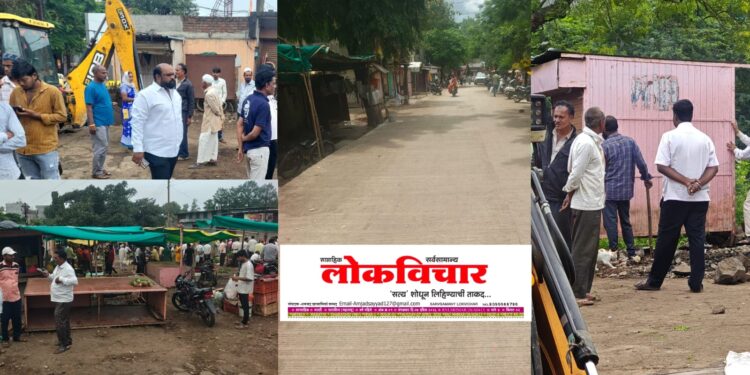 देशपांडे स्टँड परिसरातील रस्त्याने घेतला मोकळा श्वास