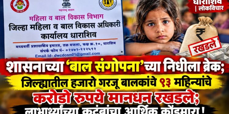 शासनाच्या ‘बाल संगोपना’च्या निधीला ब्रेक
