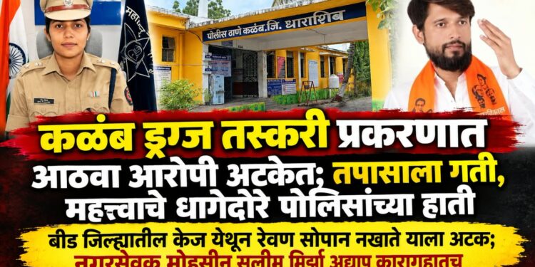 कळंब ड्रग्ज तस्करी प्रकरणात आठवा आरोपी अटकेत;